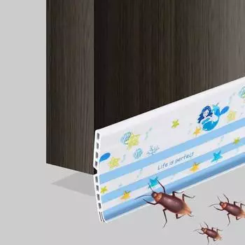 Burliness Windproof Door Bottom Seal Strip SoundProof Dustproof Door Gap Baffle Self-Adhesive Soft Waterproof Seal Strip Hotel