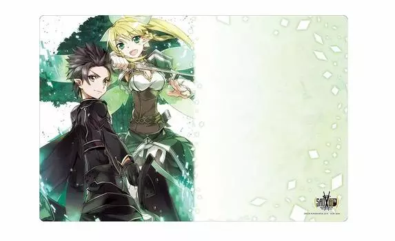Bushiroad Rubber Mat Collection Dengeki Bunko Sword Art Online Fairy Dance Vol.523 Kirito & Leafa Part.2