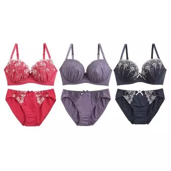 Бюстгальтер и шорты 3 lucky large glamour size [Shirohato] комплект, части, прозрачная сумка, GHI, размер, (Я, I80-LL)