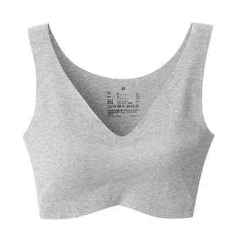 Бюстгальтер-полутоп MUJI без швов нигде FCH56A4A серый S женский женский женский серый