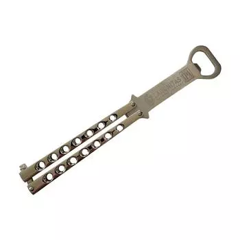 Butterfly Knife Beer Bottle Opener Transformable Pocket Trainer Foldable Butterfly Bottle Opener Multifunction Trainer Hand Tool