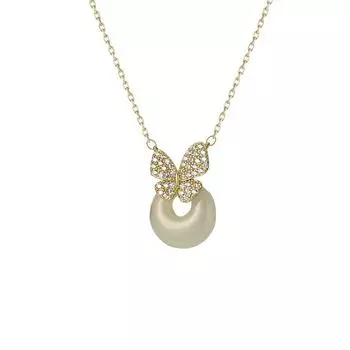 Butterfly Safety Buckle Necklace with New Chinese Versatile Accessories, Light Luxury, High Grade, and Small Market Design
