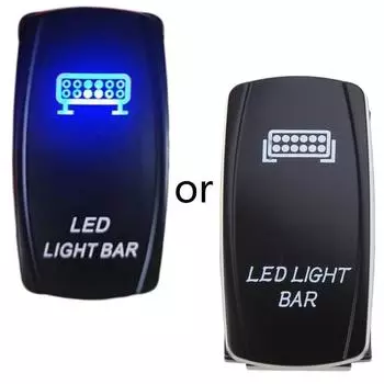 Button LED Auto Train Boat Marine Toggle 5pin 12V 24V красный