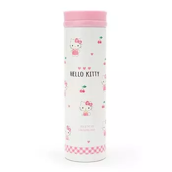 Бутылка для воды Sanrio Sanrio объемом 460 мл, легкая, из нержавеющей стали, Hello Kitty, Hello Kitty, теплоизоляция, персонаж-девочка 813851 белый