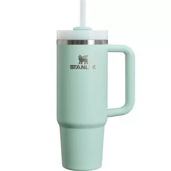 Бутылка для воды STANLEY Vacuum Quencher Mint Cold-изолированная, прочная, с соломенной крышкой, для летнего использования, подходит для мытья в посудомоечной машине, гарантия, японская H2.0 0,88 л (Подлинный продукт)