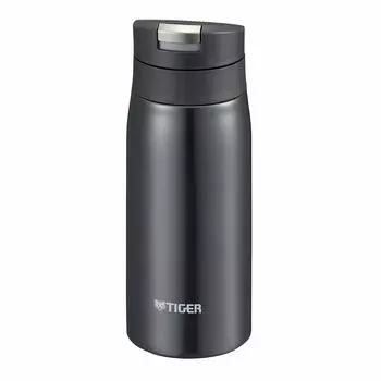 Бутылка для воды Tiger 350 мл Кружка Sahara из нержавеющей стали Бутылка One Touch Lightweight Lamp Black MCX-A351KL чёрный
