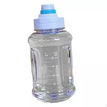 Бутылка для воды в спортзале 1,5 л фитнес-аксессуары многоразовые с весами для путешествий на открытом воздухе синий