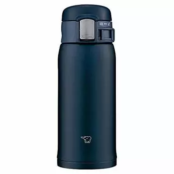 Бутылка для воды Zojirushi SM-SF36-AD, для непосредственного употребления [открывается одним нажатием], кружка из нержавеющей стали, 12,2 жидких унций (360 мл), военно-морской флот