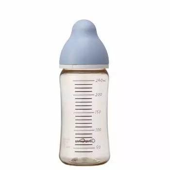 Бутылочка Tutu Baby PPSU Made Tutu с широким горлышком, PPSU, 240 мл, необходимо увеличить размер соски от 0 лет до отлучения от груди 0 месяцев и старше, изготовлена из PPSU фиолетовый