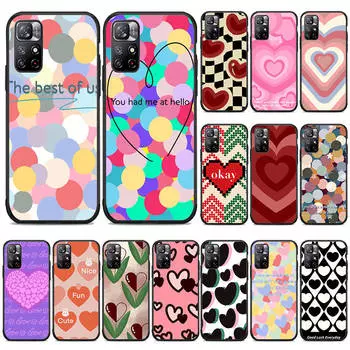 BW-32 Love gradient Soft Black Case for Samsung S22 S23 S21 S24 FE Ultra iPhone XR 14 15 11 12 13 6 7 8 X XS Pro Max S8 Plus