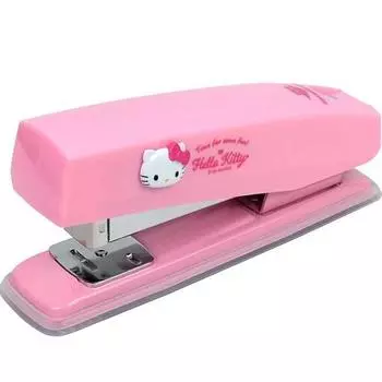 Люксовый степлер Hearts Hello Kitty, темно-розовый, 1 шт., популярный персонаж в Корее