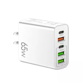 Быстрая зарядка 3.0 20 Вт PD 3.1A USB Type C Зарядное устройство 5 портов Адаптер для зарядки телефона для iPhone 11 13 14 Pro Max Samsung Xiaomi US Plug White