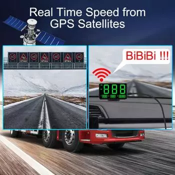 C60s C80 HUD Car Head Up Display GPS Speedometer Odometer Altitude Display Dashboard Projector LED KMH Speed Alarm Accessories