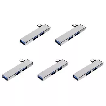 C# 3 в 1 USB HUB Type C HUB OTG док-станция расширения для ПК ноутбука(Серебряный TypeC до 3U