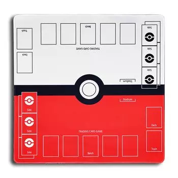 C beilai полноразмерный игровой коврик, подходящий для карточной игры Pokemon, резиновый игровой коврик, подходящий для игры Pokemon, полностью сшитый и нескользящий для 2 человек 60 x 60 см