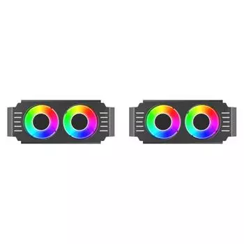 C# RAM Cooler 1000-4500+RPM Радиатор охлаждения памяти ПК для DDR4 DDR5 (черный)