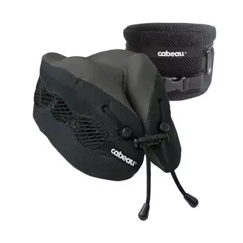 Cabeau Evolution Cool Travel Лучшая воздушная циркуляционная подушка для головы и шеи с эффектом памяти, охлаждающая подушка для путешествий, черная подушка- - чёрный