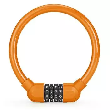 Cable Digit Combination Anti Theft Password Lock Bicycle Accessories Security Lock Bicycle Lock оранжевый