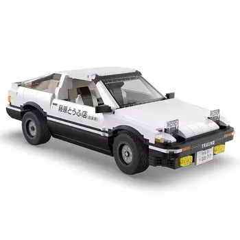 CaDA initial D 1/12 масштаб toyota AE86 Trueno Takumi Fujiwara / Initial D официальный лицензионный блок 1324 детали (Такуми Фудзивара)