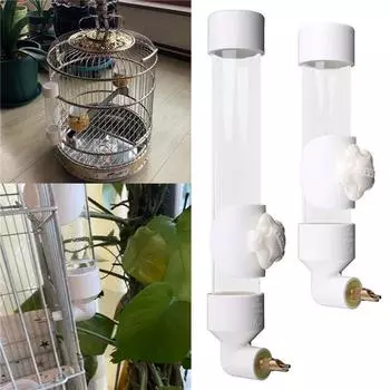 Cage Water Bottles Automatic Feeder for Birds Top Fill No Drip Drinking Device for Parrots Rats Chinchillas Hedgehogs Gerbils