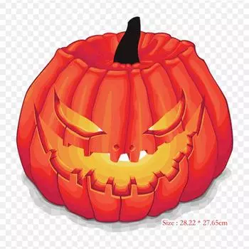 Calabaza Terror Тыква Джек О фонарь Утюг на теплопередаче с принтом виниловые нашивки наклейки для одежды DIY аппликации моющиеся нашивки