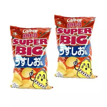 Calbee Potato Chips Light Salt Flavor 472g x 2 Hagiwara Cycle Original with bonus