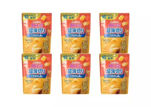 Calbee Potato Ultra Thinly Special Salt 40g Calbee Potato Ultra Thinly Honey Butter 40g Special Salt [Bulk Purchase] Chips, Sliced, Flavor, / Chips,