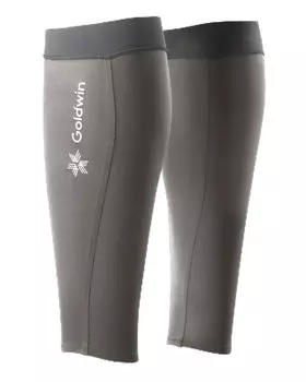 Calf Sleeve Calf Supporter Compression UV Guard Running Trekking Leg Cover GC04352 GRAY M [Goldwin] Men s Women s