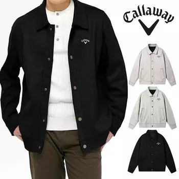 Callaway 2025 Suede Jacket Men s New Autumn Loose Collar Autumn Casual Jacket S