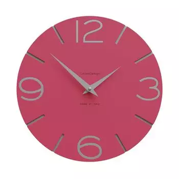 CalleaDesign SMILE Настенные часы Фуксия Алюминий