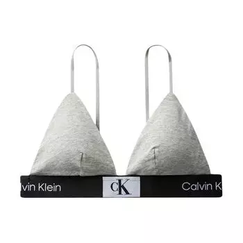Calvin Klein Беспроводной бюстгальтер с треугольными чашками Женское нижнее белье Серый QF7217-050 XS