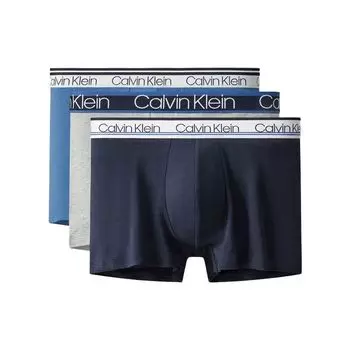 Calvin Klein Боксеры-трусы с надписью на талии, 3 пары, мужское нижнее белье NP2312O-IFR M