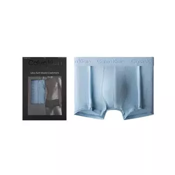 Calvin Klein Черные боксеры с надписью на талии, мужские трусы, синие NB3327-8I3 M
