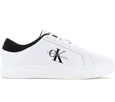 Calvin Klein Classic Cupsole Low Leather - Мужские кроссовки кожаные белые YM0YM00864-01W ORIGINAL EU 42 UK 8 белый