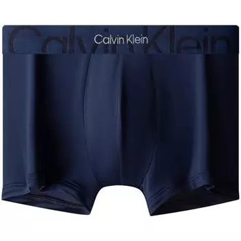 Calvin Klein Мягкие боксерские шорты с жаккардовым поясом Double Gravity, не натирающие, мужские боксерские шорты темно-синего цвета NB3312VN7 S