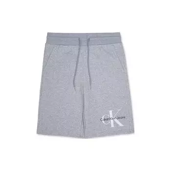 Calvin Klein Однотонные прямые повседневные шорты с высокой талией из веревки, мужские шорты серого цвета 40GC203-082 XL