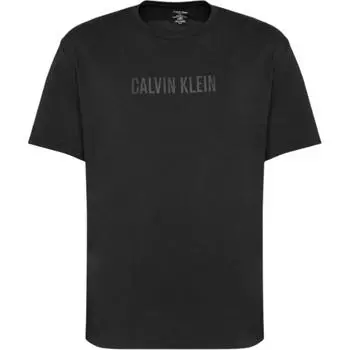 Calvin Klein S/S круглый вырез однотонный простой мягкий удобный пижамный топ мужской топ черный 000NM2567E-UB1 M