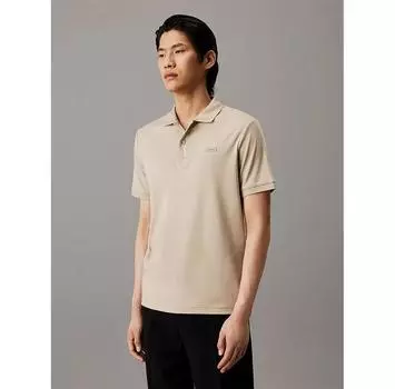 Calvin Klein Smooth Cotton Slim поло с короткими рукавами S