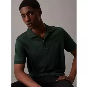 Calvin Klein Smooth Cotton Slim поло с короткими рукавами S