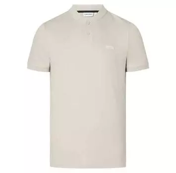 Calvin Klein Smooth Cotton Stand Collar поло с короткими рукавами S