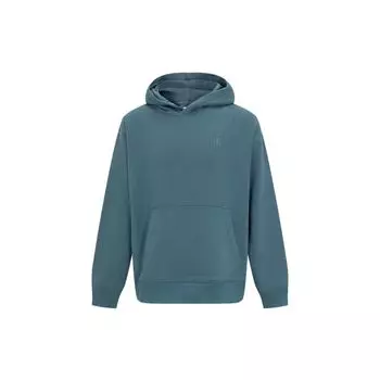 Calvin Klein Сплошная цветная повседневная флисовая толстовка с вышивкой, мужские топы, голубой цвет 40HM256-DA3