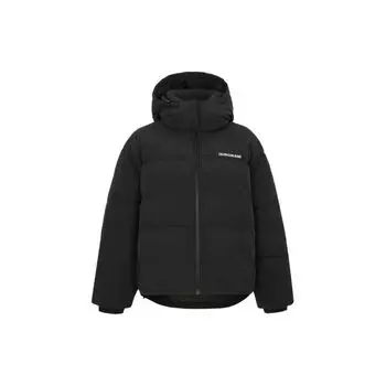 Calvin Klein Сплошной цвет короткий пуховик со съемным капюшоном Женская верхняя одежда черный J217439-BEH