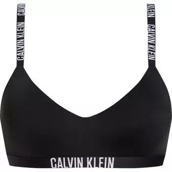 Calvin Klein Storm Gravity Belt Жаккардовый ремешок Удобный мягкий бюстгальтер с чашечками Женское нижнее белье Черный QF7659-UB1 S