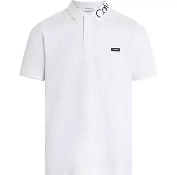 Calvin Klein Stretch Embroid Logo поло с короткими рукавами L