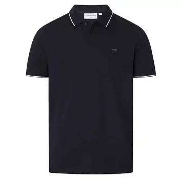 Calvin Klein Stretch Pique Tipping Slim поло с короткими рукавами S