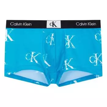 Calvin Klein Трусы-боксеры с низкой посадкой и логотипом, мужское нижнее белье синего цвета NB3406-LO4 M
