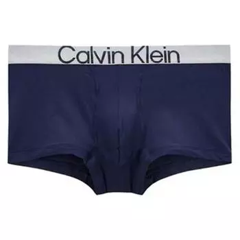 Calvin Klein Трусы-боксеры с низкой посадкой и жаккардовым узором Color Block, дышащие, мужское нижнее белье, темно-синее NB3026-X0T XL