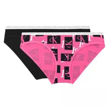 Calvin Klein Трусы-хипстеры One Gravity Band Cotton Hipster, 2 шт. в упаковке, женское нижнее белье, многоцветное QD3789-JMQ XS