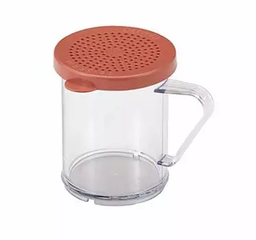 Cambro Camwear 10 Oz Shaker/Dredge w/ Medium Ground Lid