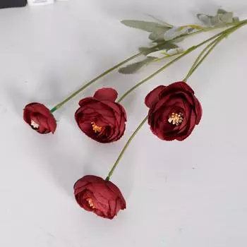 Camellia Sasanqua Faux With Silk Flower Material For Bridal Rose Decor Bouquets